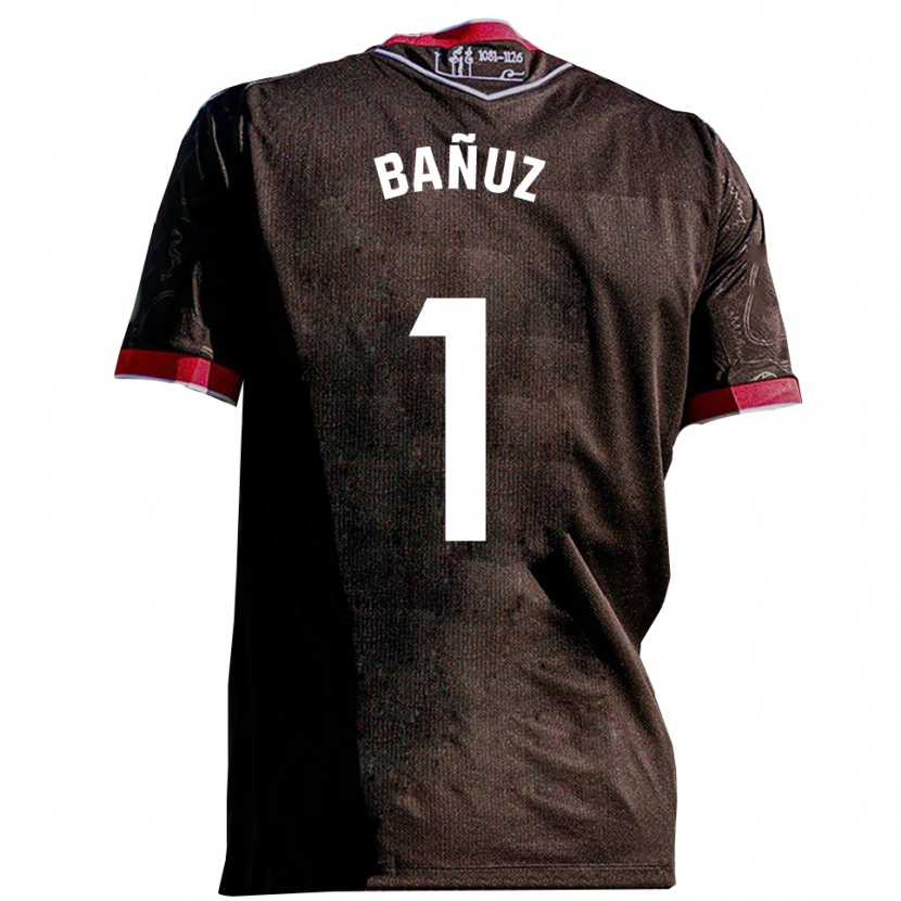 Danxen Hombre Camiseta Miguel Bañuz #1 Negro Rojo 2ª Equipación 2025/26 La Camisa México