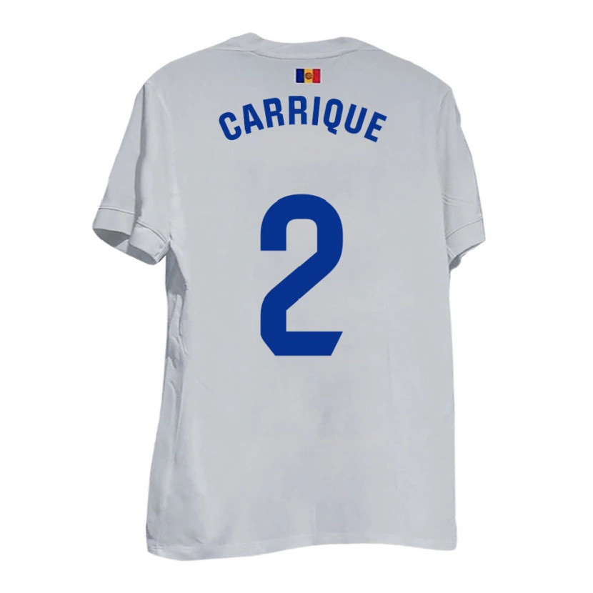 Danxen Hombre Camiseta Thomas Carrique #2 Blanco Amarillo Azul 2ª Equipación 2025/26 La Camisa México