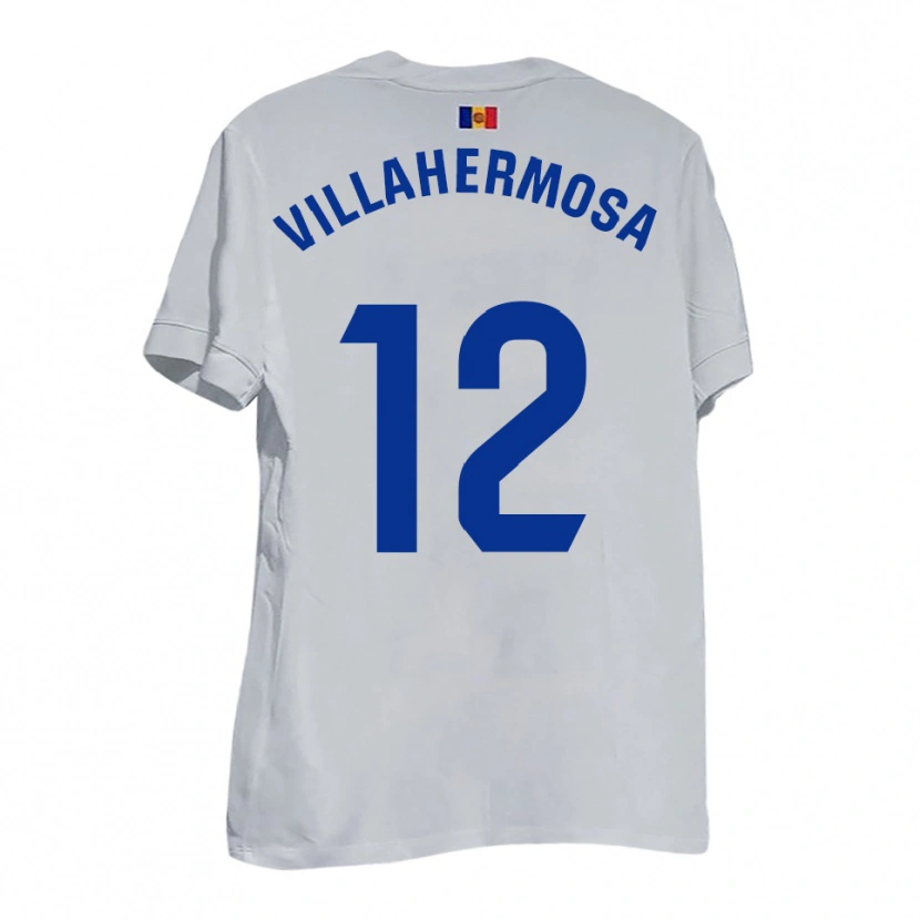 Danxen Hombre Camiseta Dani Villahermosa #12 Blanco Amarillo Azul 2ª Equipación 2025/26 La Camisa México