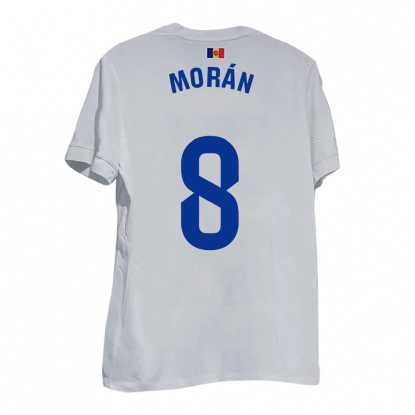 Danxen Hombre Camiseta Erik Morán #8 Blanco Amarillo Azul 2ª Equipación 2025/26 La Camisa México