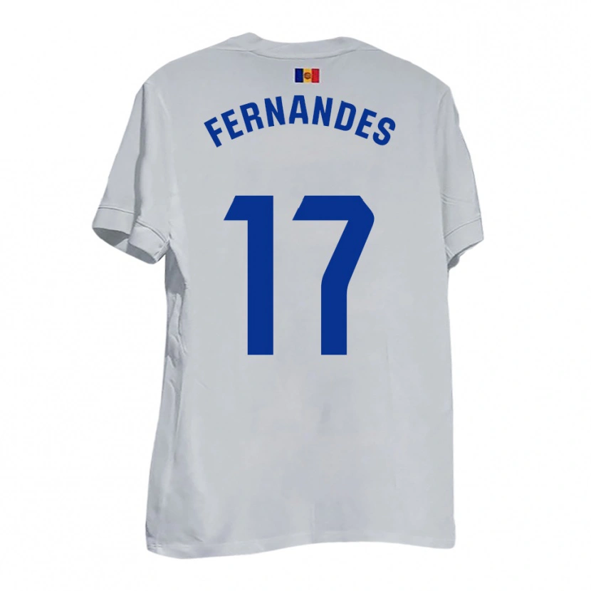 Danxen Hombre Camiseta Saúl Fernandes #17 Blanco Amarillo Azul 2ª Equipación 2025/26 La Camisa México