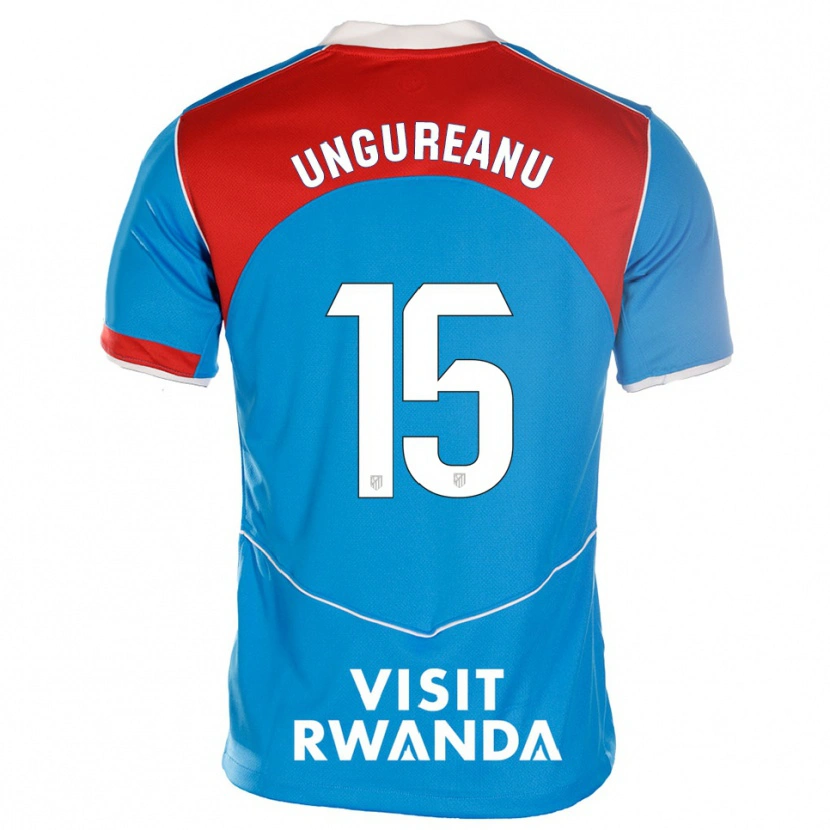 Danxen Hombre Camiseta Bogdan Ungureanu #15 Azul Blanco Equipación Tercera 2025/26 La Camisa México