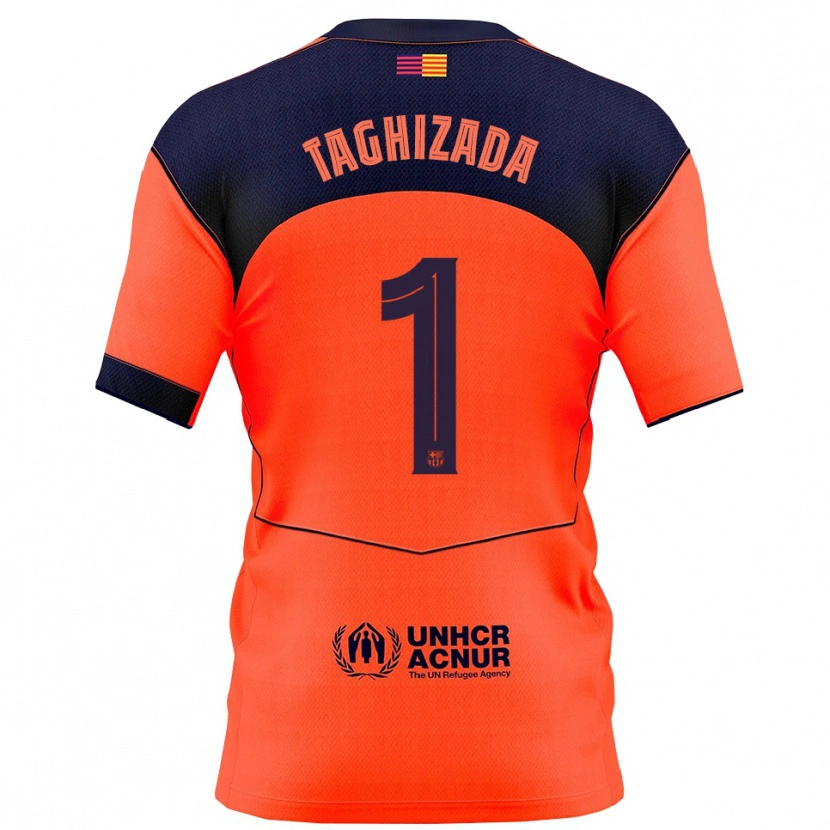 Danxen Hombre Camiseta Eldar Taghizada #1 Naranja Marino Equipación Tercera 2025/26 La Camisa México