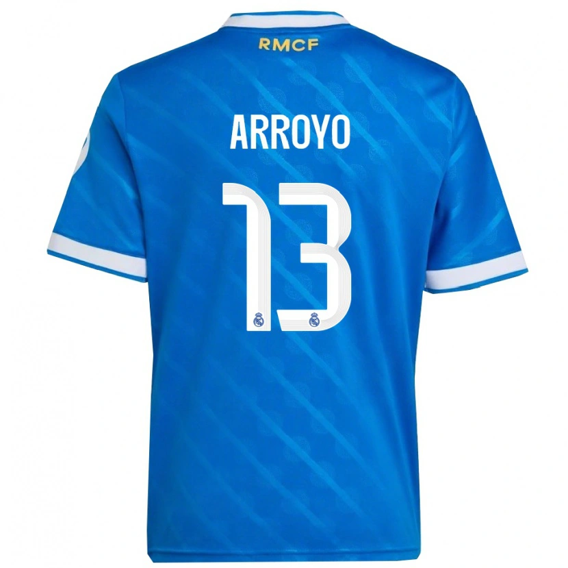 Danxen Hombre Camiseta Diego Arroyo #13 Azul Blanco Equipación Tercera 2025/26 La Camisa México