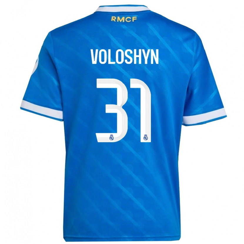 Danxen Hombre Camiseta Ilya Voloshyn #31 Azul Blanco Equipación Tercera 2025/26 La Camisa México