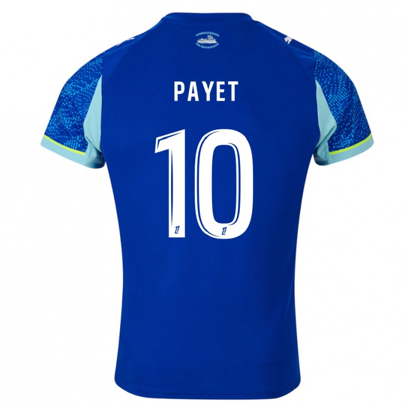 Danxen Hombre Camiseta Dimitri Payet #10 Celeste Blanco Equipación Tercera 2025/26 La Camisa México