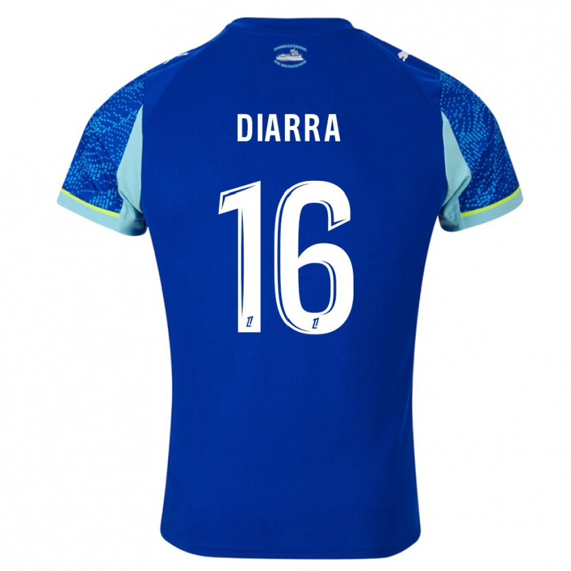 Danxen Hombre Camiseta Cheick Diarra #16 Celeste Blanco Equipación Tercera 2025/26 La Camisa México