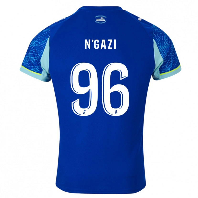 Danxen Hombre Camiseta Chloé N'gazi #96 Celeste Blanco Equipación Tercera 2025/26 La Camisa México