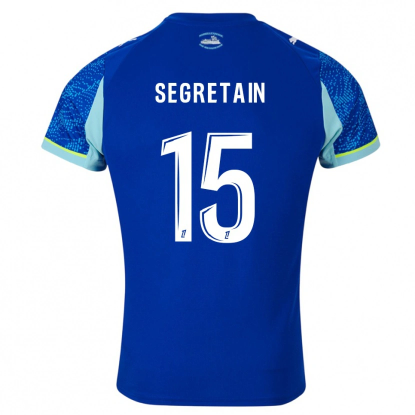 Danxen Hombre Camiseta Julie Ségrétain #15 Celeste Blanco Equipación Tercera 2025/26 La Camisa México