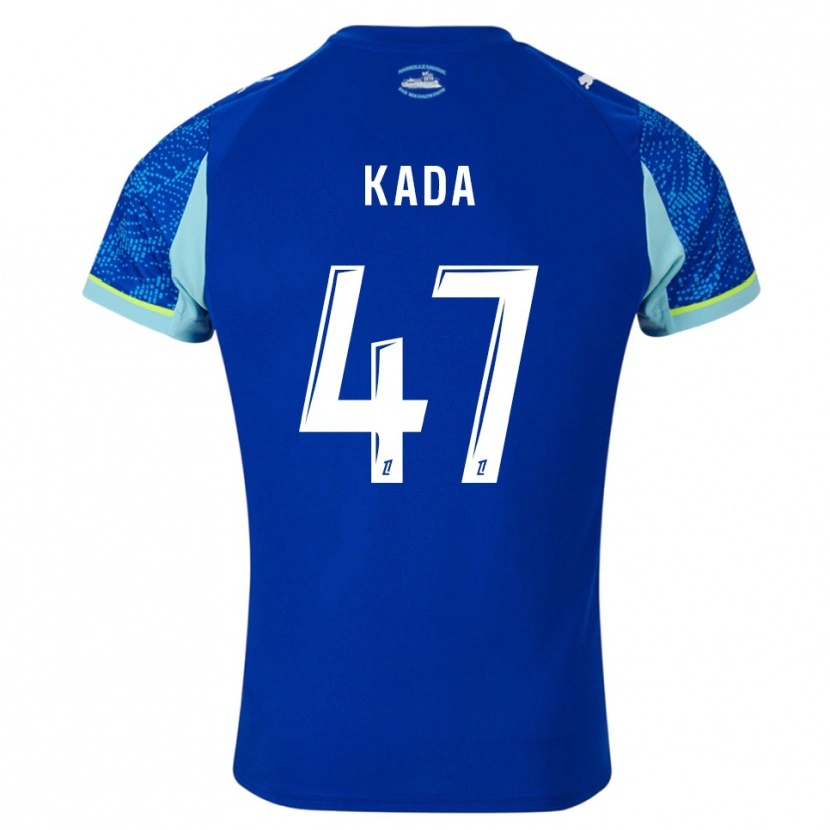 Danxen Hombre Camiseta Joakim Kada #47 Celeste Blanco Equipación Tercera 2025/26 La Camisa México