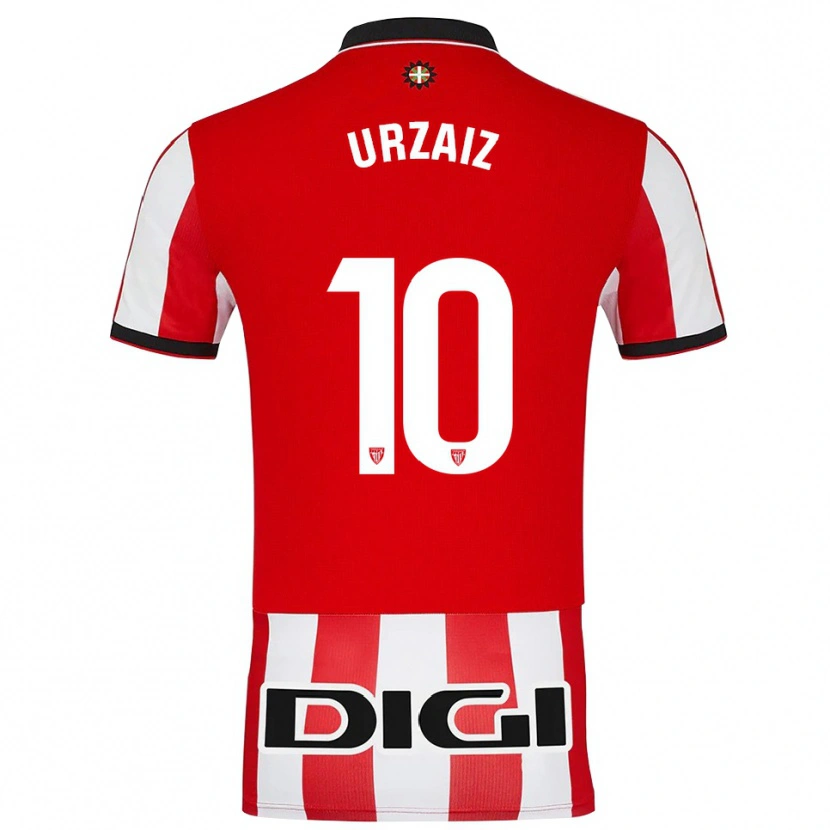Danxen Mujer Camiseta Unax Urzaiz #10 Rojo Blanco 1ª Equipación 2025/26 La Camisa México
