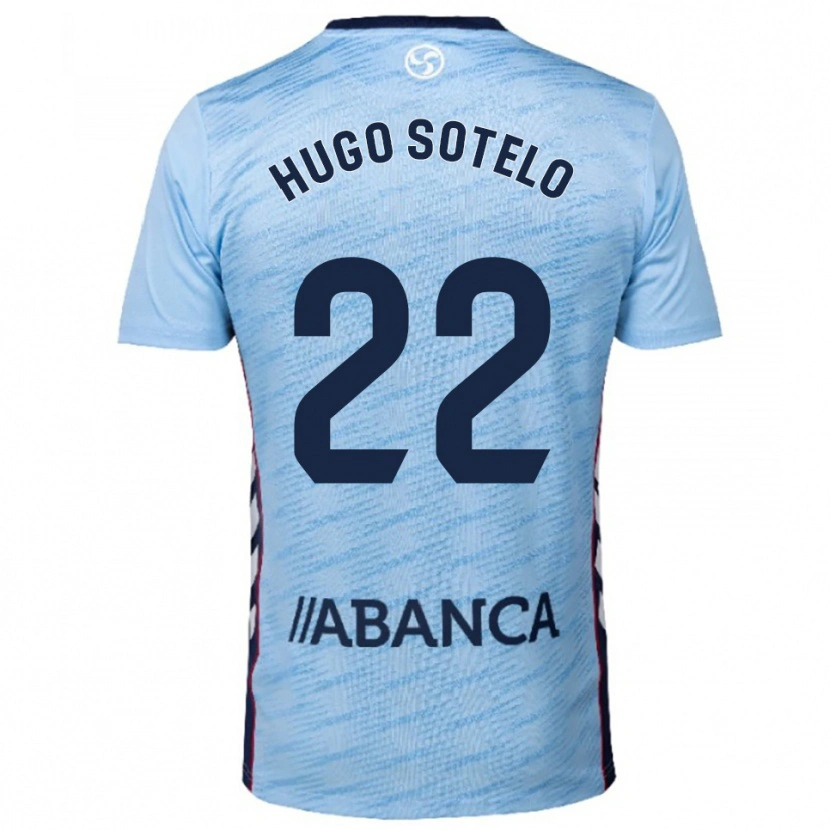 Danxen Mujer Camiseta Hugo Sotelo #22 Celeste Rojo 1ª Equipación 2025/26 La Camisa México