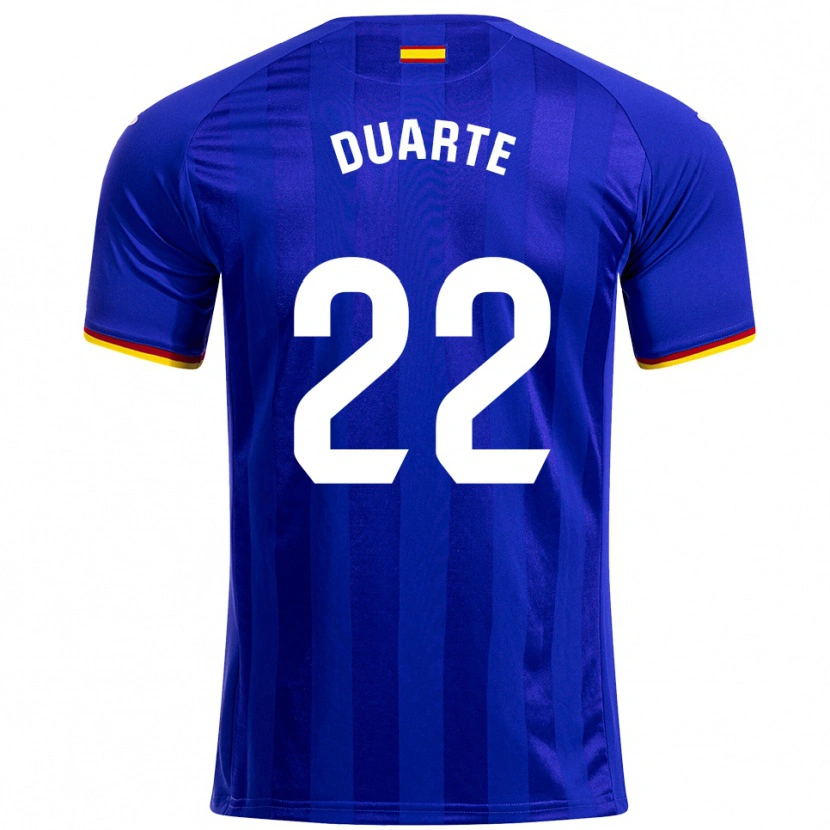 Danxen Mujer Camiseta Domingos Duarte #22 Azul Rojo Amarillo 1ª Equipación 2025/26 La Camisa México