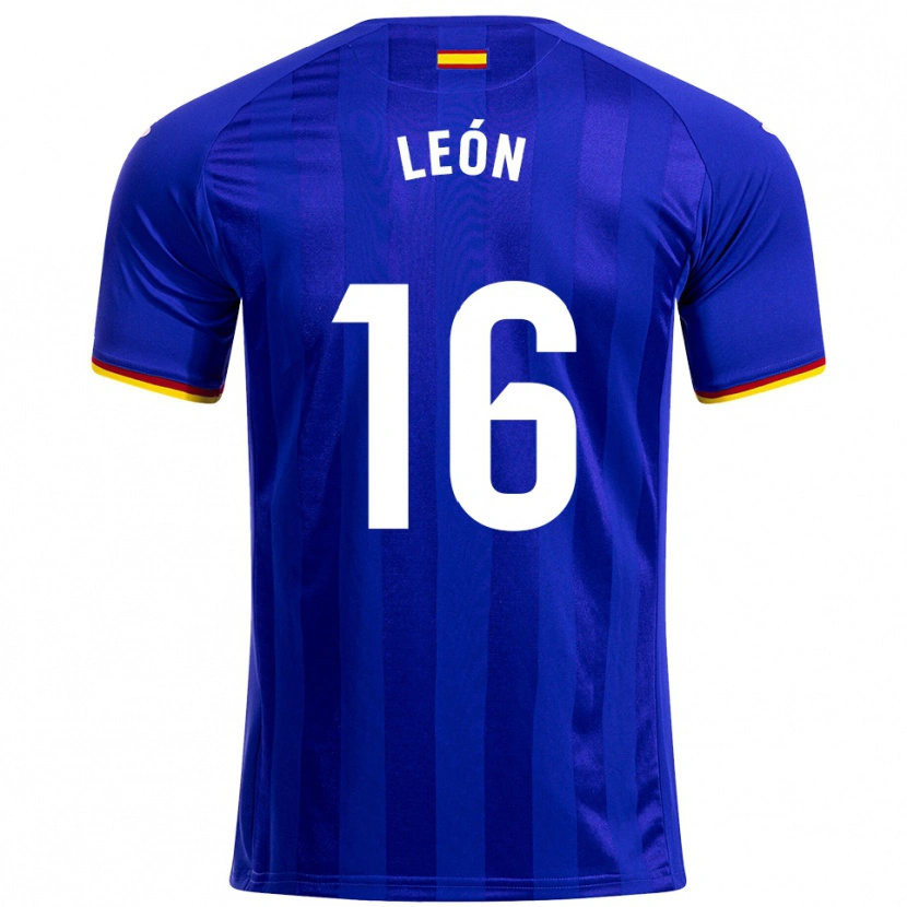 Danxen Mujer Camiseta Carlos León #16 Azul Rojo Amarillo 1ª Equipación 2025/26 La Camisa México