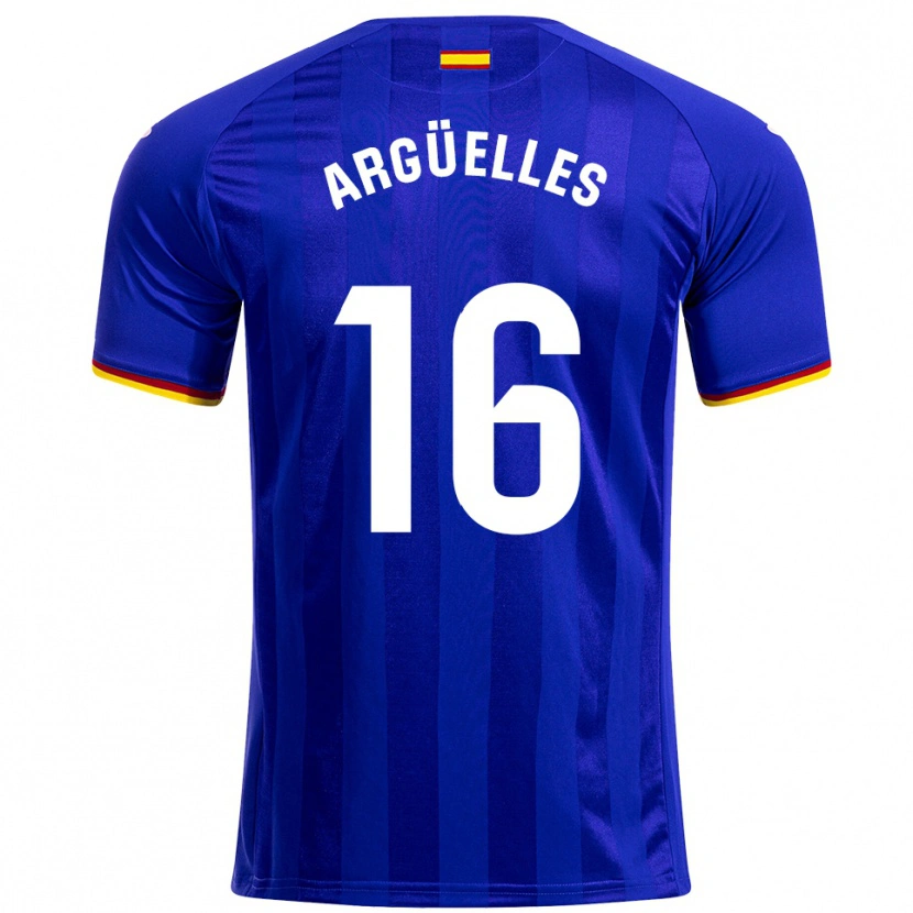 Danxen Mujer Camiseta David Argüelles #16 Azul Rojo Amarillo 1ª Equipación 2025/26 La Camisa México