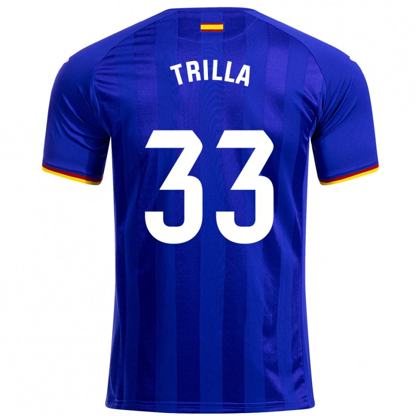Danxen Mujer Camiseta Guillem Trilla #33 Azul Rojo Amarillo 1ª Equipación 2025/26 La Camisa México