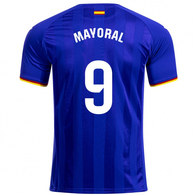 Danxen Mujer Camiseta Borja Mayoral #9 Azul Rojo Amarillo 1ª Equipación 2025/26 La Camisa México