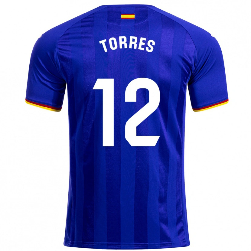 Danxen Mujer Camiseta Rubén Torres #12 Azul Rojo Amarillo 1ª Equipación 2025/26 La Camisa México