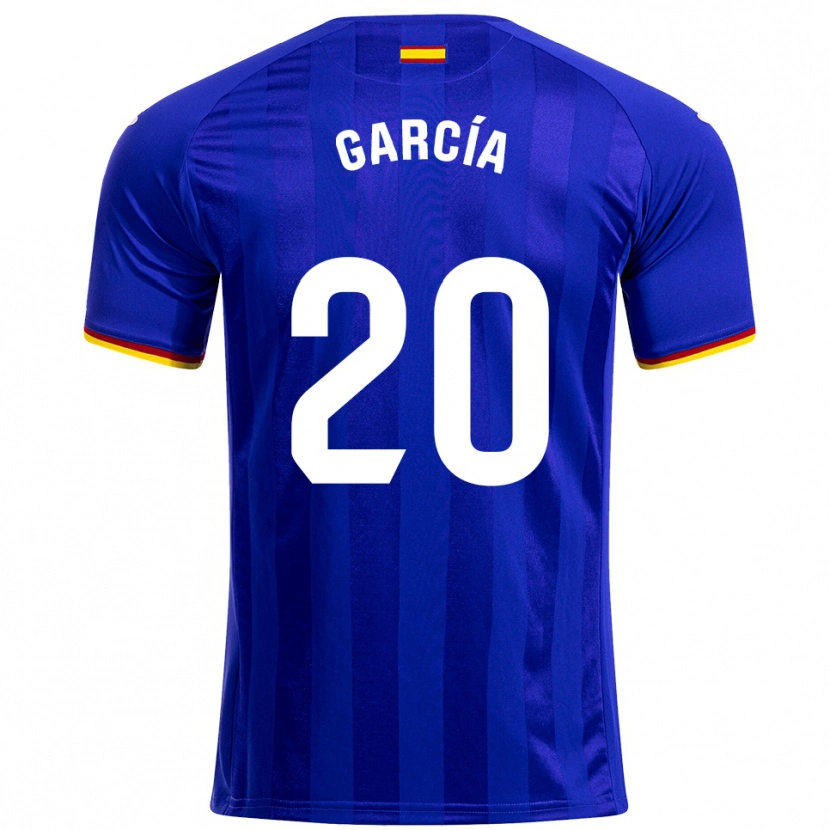 Danxen Mujer Camiseta Álex García #20 Azul Rojo Amarillo 1ª Equipación 2025/26 La Camisa México