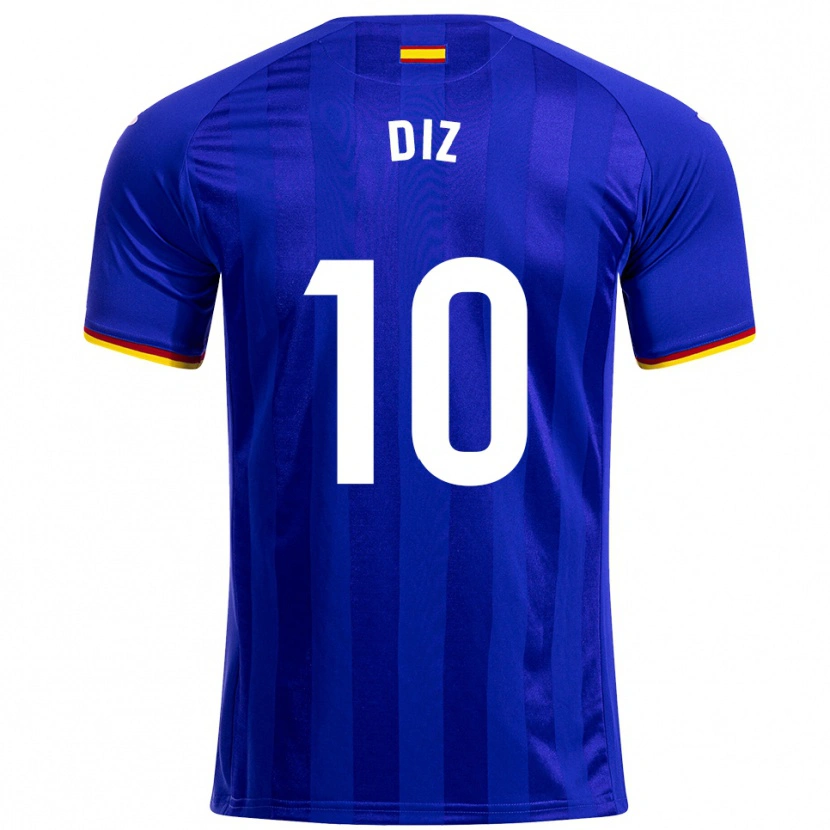 Danxen Mujer Camiseta Rafa Diz #10 Azul Rojo Amarillo 1ª Equipación 2025/26 La Camisa México