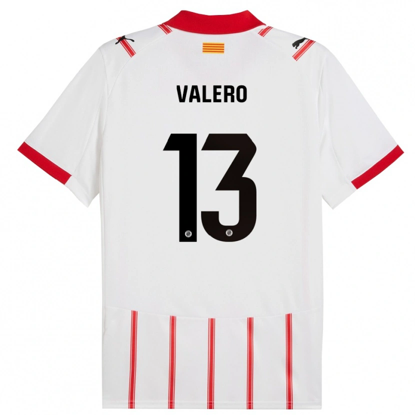 Danxen Mujer Camiseta Eliana Valero #13 Blanco Rojo 1ª Equipación 2025/26 La Camisa México