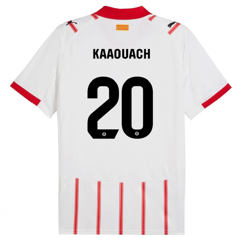 Danxen Mujer Camiseta Nabil Kaaouach #20 Blanco Rojo 1ª Equipación 2025/26 La Camisa México
