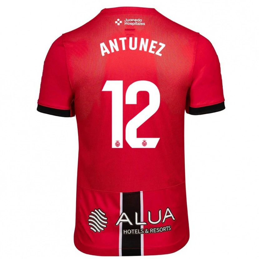 Danxen Mujer Camiseta Yahir Antúnez #12 Rojo Negro 1ª Equipación 2025/26 La Camisa México