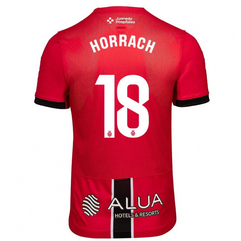 Danxen Mujer Camiseta Barto Horrach #18 Rojo Negro 1ª Equipación 2025/26 La Camisa México