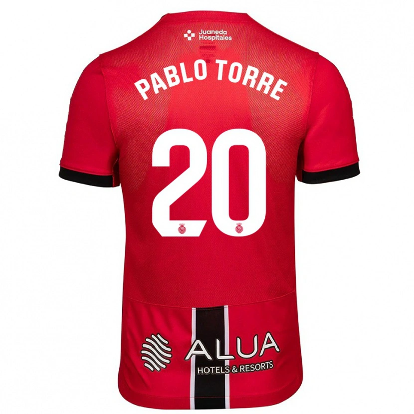 Danxen Mujer Camiseta Pablo Torre #20 Rojo Negro 1ª Equipación 2025/26 La Camisa México