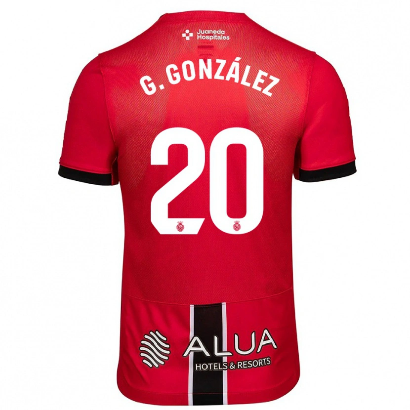 Danxen Mujer Camiseta Giovanni González #20 Rojo Negro 1ª Equipación 2025/26 La Camisa México