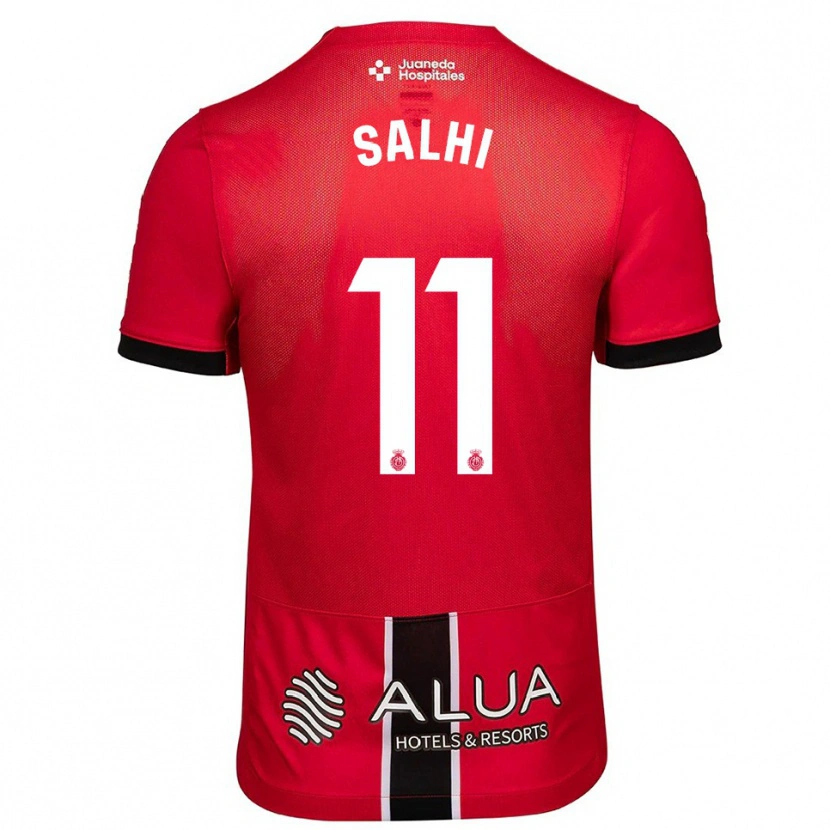 Danxen Mujer Camiseta Iliesse Salhi #11 Rojo Negro 1ª Equipación 2025/26 La Camisa México