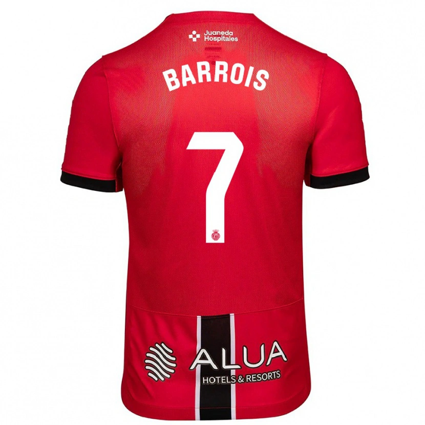 Danxen Mujer Camiseta Eliott Barrois #7 Rojo Negro 1ª Equipación 2025/26 La Camisa México