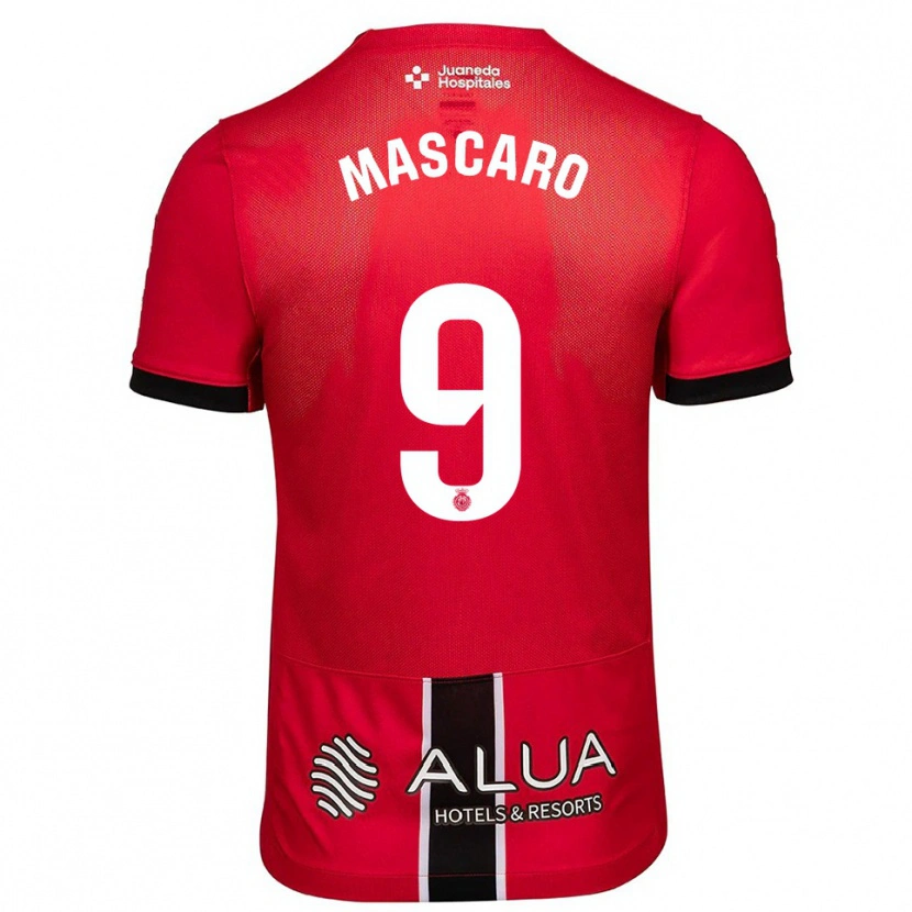 Danxen Mujer Camiseta Pau Mascaró #9 Rojo Negro 1ª Equipación 2025/26 La Camisa México