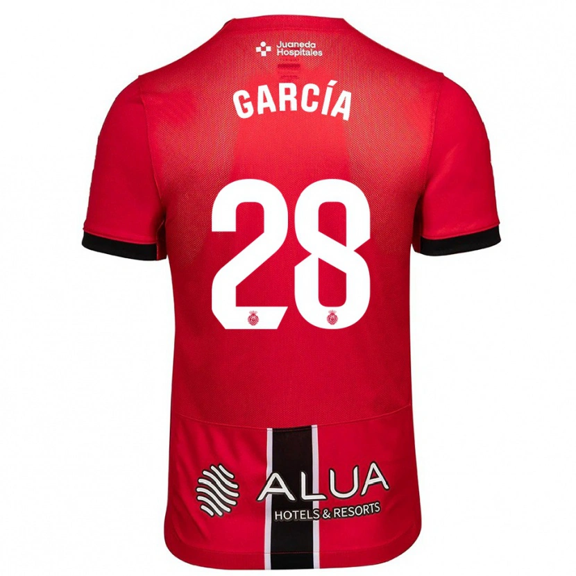 Danxen Mujer Camiseta Jandro García #28 Rojo Negro 1ª Equipación 2025/26 La Camisa México