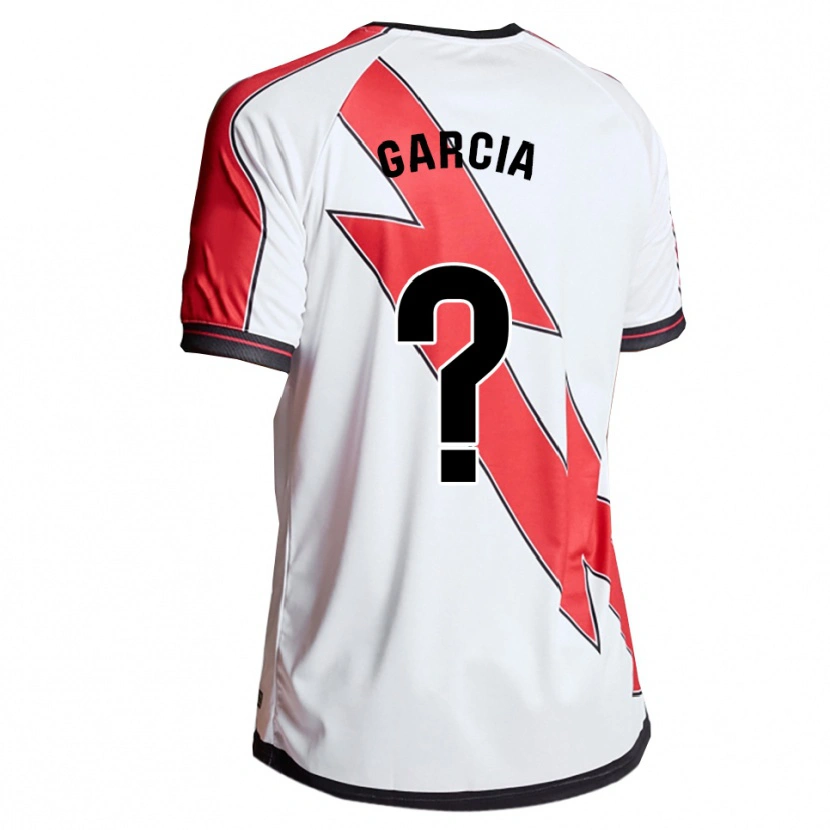 Danxen Mujer Camiseta David García #0 Blanco Rojo 1ª Equipación 2025/26 La Camisa México