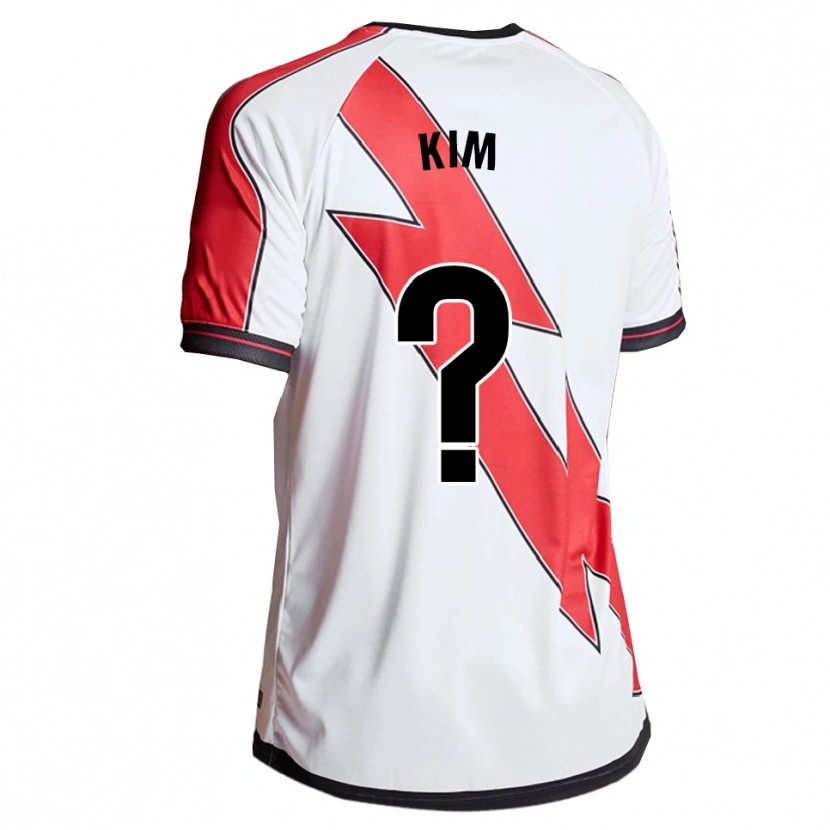 Danxen Mujer Camiseta Nathaniel Kim #0 Blanco Rojo 1ª Equipación 2025/26 La Camisa México