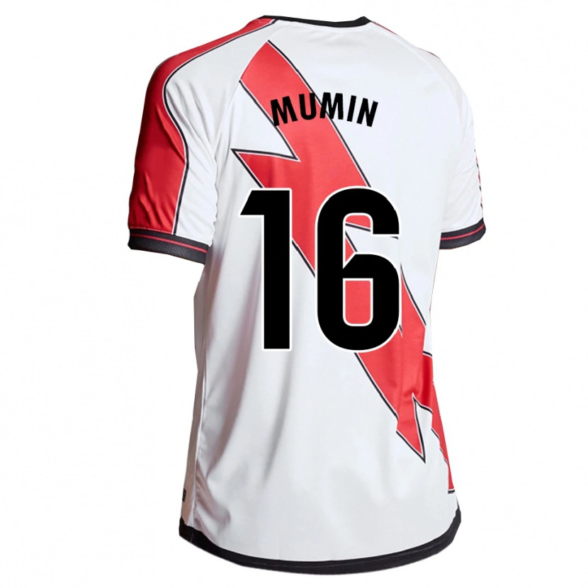 Danxen Mujer Camiseta Abdul Mumin #16 Blanco Rojo 1ª Equipación 2025/26 La Camisa México