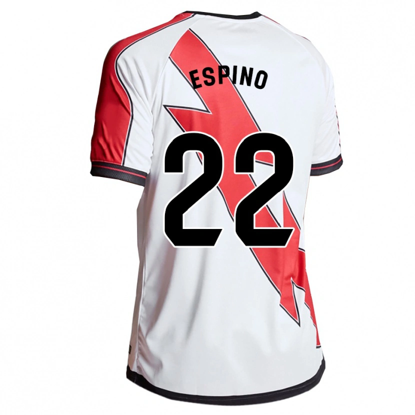 Danxen Mujer Camiseta Alfonso Espino #22 Blanco Rojo 1ª Equipación 2025/26 La Camisa México