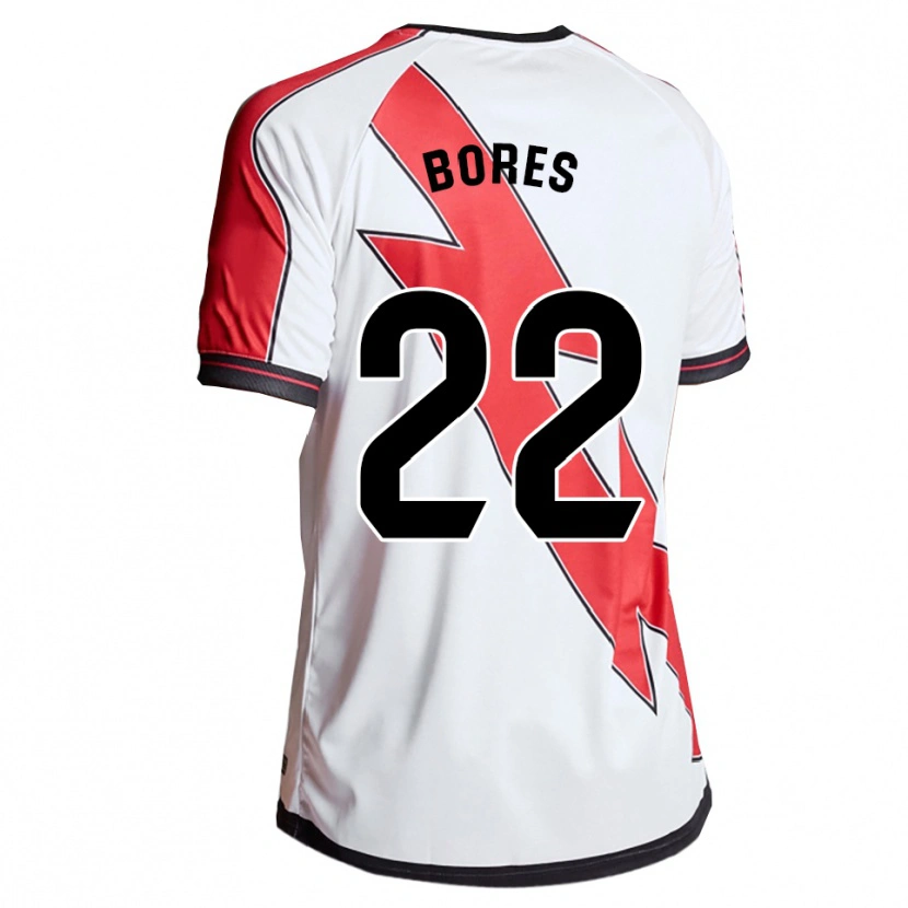 Danxen Mujer Camiseta María Bores #22 Blanco Rojo 1ª Equipación 2025/26 La Camisa México