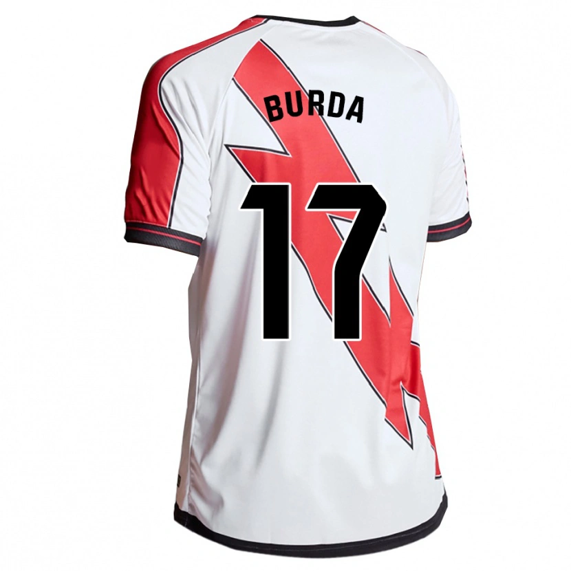 Danxen Mujer Camiseta Carmen Burdalo Perez #17 Blanco Rojo 1ª Equipación 2025/26 La Camisa México