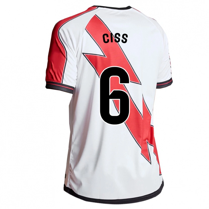 Danxen Mujer Camiseta Pathé Ciss #6 Blanco Rojo 1ª Equipación 2025/26 La Camisa México