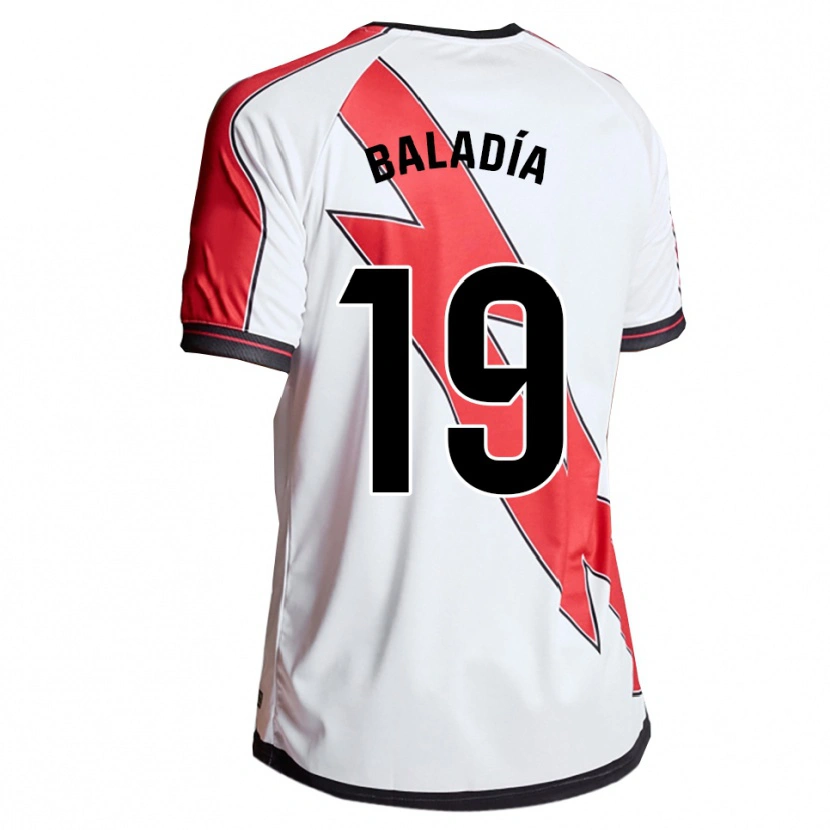 Danxen Mujer Camiseta Álvaro Baladía #19 Blanco Rojo 1ª Equipación 2025/26 La Camisa México