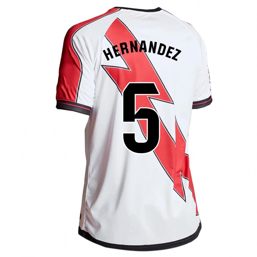 Danxen Mujer Camiseta Aridane Hernández #5 Blanco Rojo 1ª Equipación 2025/26 La Camisa México