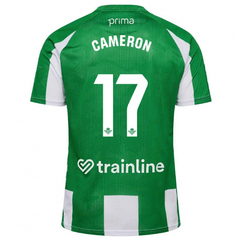 Danxen Mujer Camiseta Tiffany Cameron #17 Verde Blanco 1ª Equipación 2025/26 La Camisa México