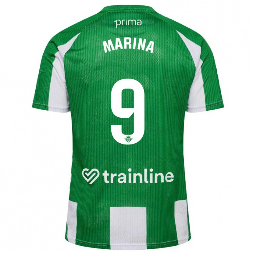 Danxen Mujer Camiseta Rodrigo Marina #9 Verde Blanco 1ª Equipación 2025/26 La Camisa México