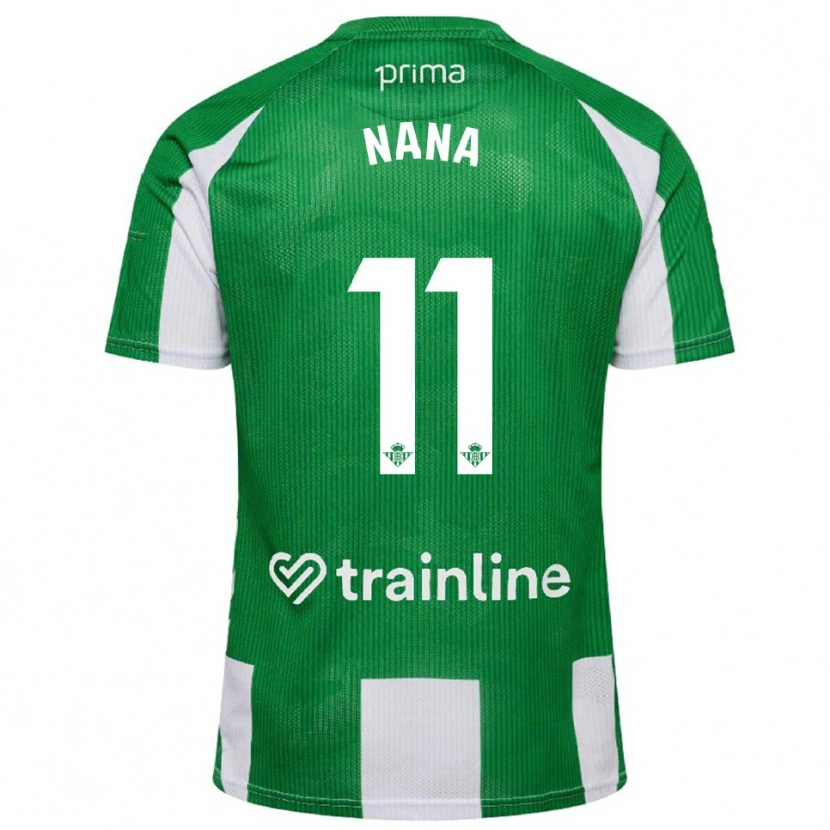 Danxen Mujer Camiseta Nuria Ligero Fernández #11 Verde Blanco 1ª Equipación 2025/26 La Camisa México