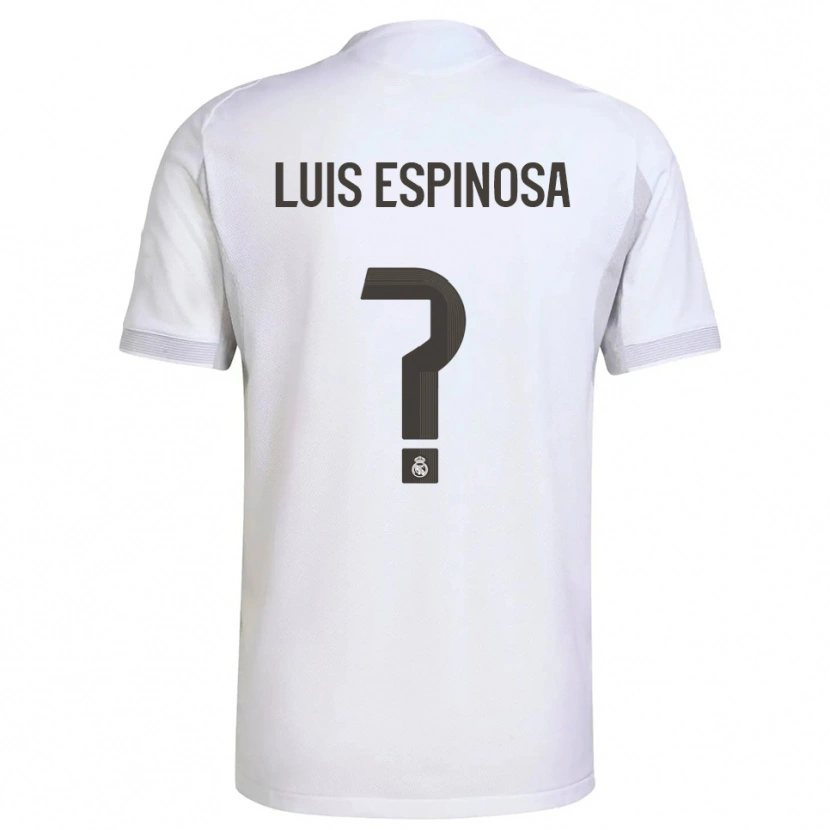 Danxen Mujer Camiseta José Luis Espinosa #0 Blanco Amarillo 1ª Equipación 2025/26 La Camisa México