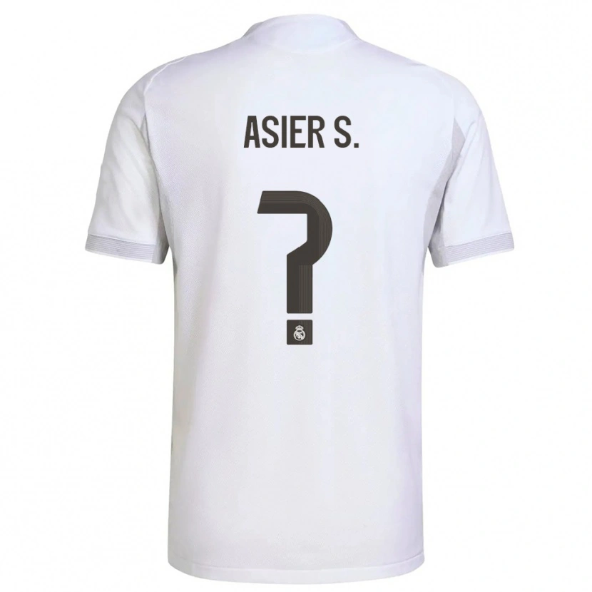 Danxen Mujer Camiseta Asier Sánchez #0 Blanco Amarillo 1ª Equipación 2025/26 La Camisa México