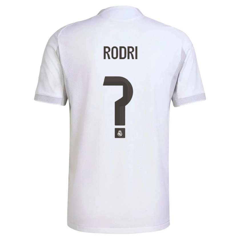 Danxen Mujer Camiseta Rodri #0 Blanco Amarillo 1ª Equipación 2025/26 La Camisa México
