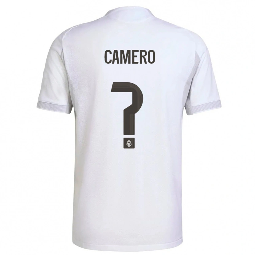 Danxen Mujer Camiseta Mario Camero #0 Blanco Amarillo 1ª Equipación 2025/26 La Camisa México